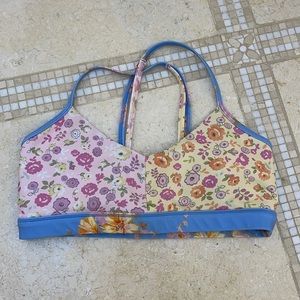 LoveShackFancy x Bandier Strappy Sports Bra